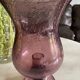 Photophore rose en verre de Biot