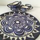 Tray and 6 vintage mini cups – St Jean de Bretagne – Model 1003