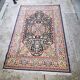 Large antique Persian rug Kashan Isfahan wool knotted floral (M3) 285x200 cm