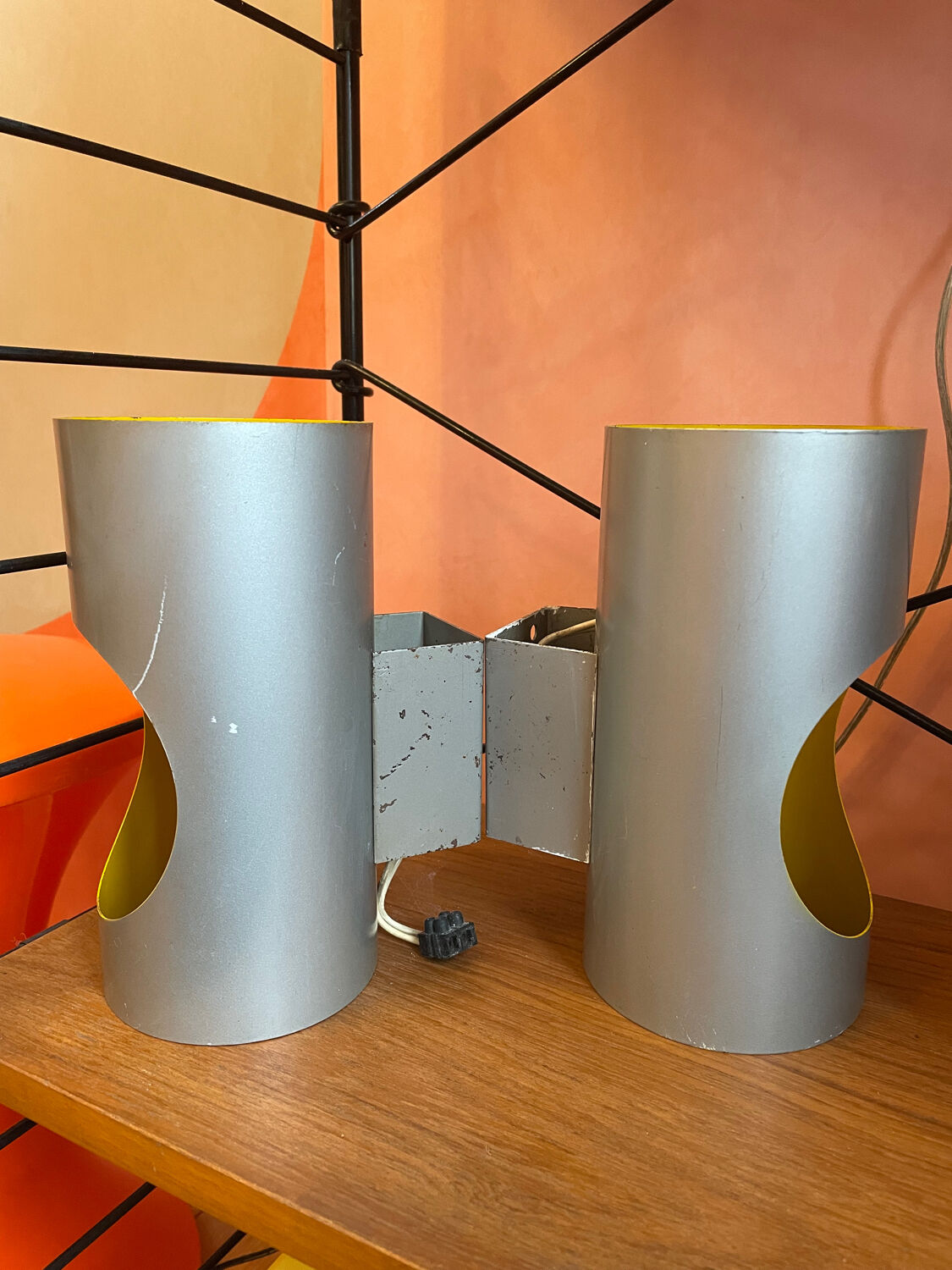 Wall lights space age 70'