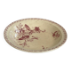 Shallow dish / salad bowl red ironstone Gien honeysuckle model faïence