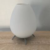 Tripod lamp in opaline and metal