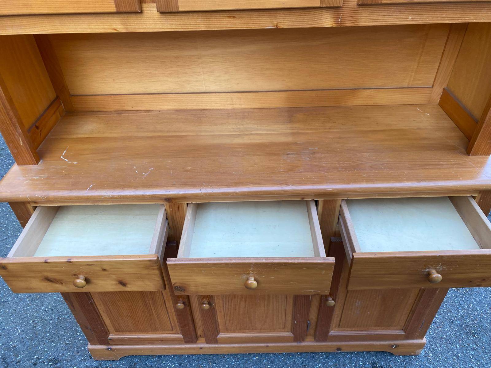 Scandinavian wardrobe in solid pine from the 1980s.