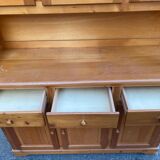 Scandinavian wardrobe in solid pine from the 1980s.