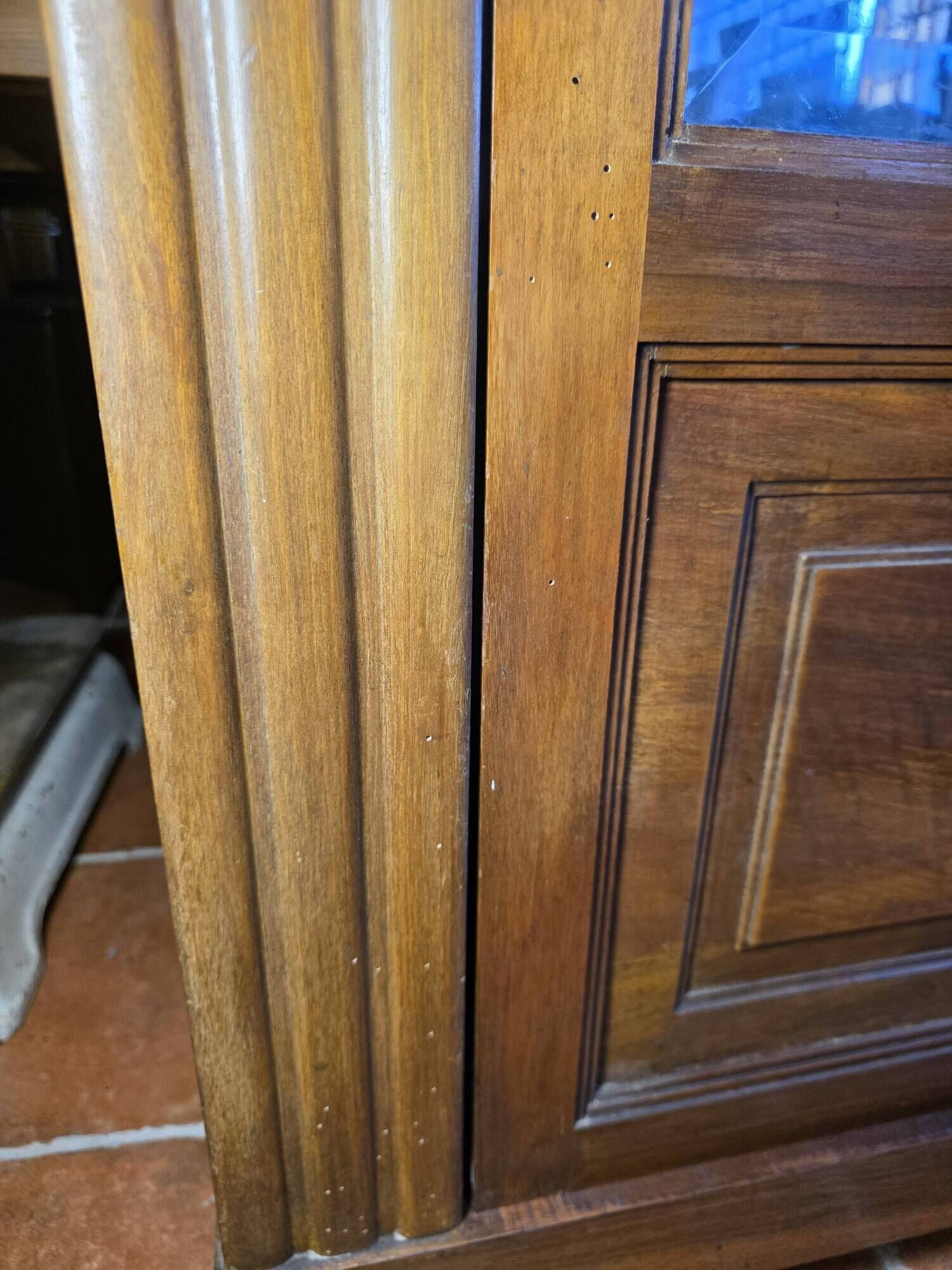 Vitrine art déco en acajou années 1930