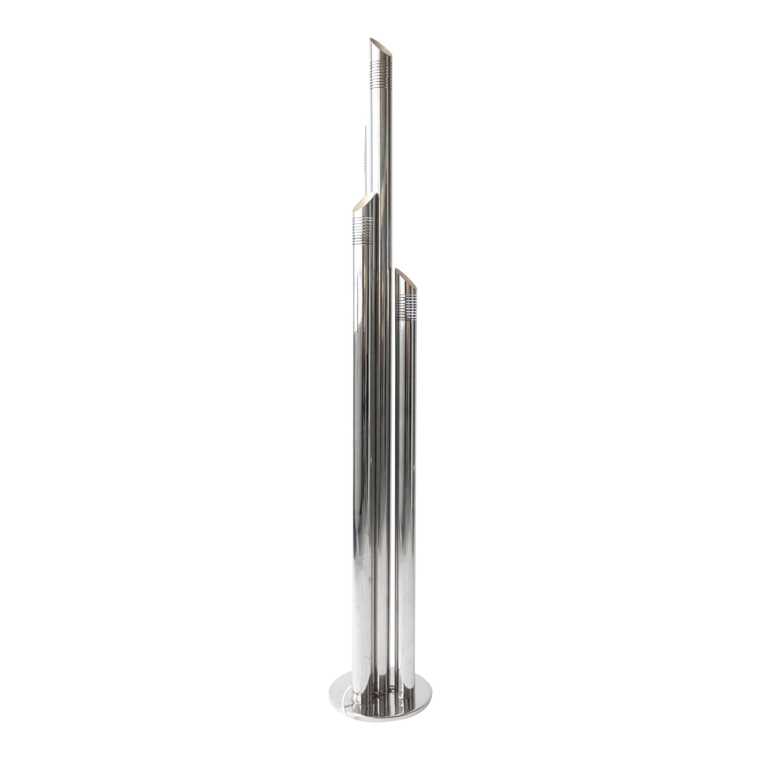 Lampadaire chromé par Goffredo Reggiani