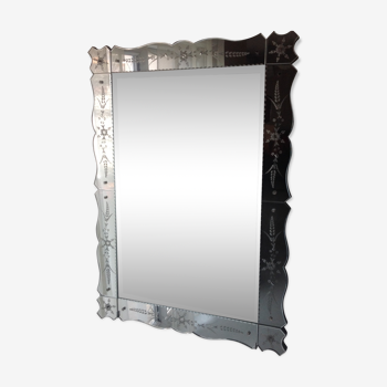 Miroir venitien rectangulaire 110x80cm