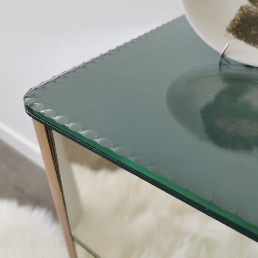 Vintage mirror bedside table