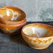 Three vintage marais sandstone bowls