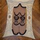 Handmade wall tapestry – brown/black organic pattern