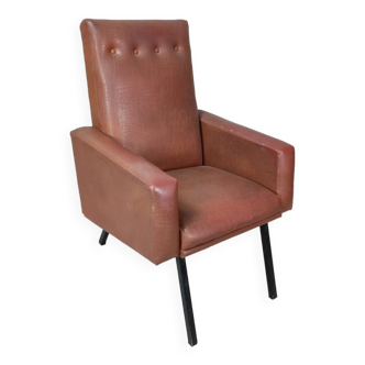 Vintage leatherette armchair