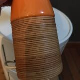 Corep wicker and ceramic table lamp