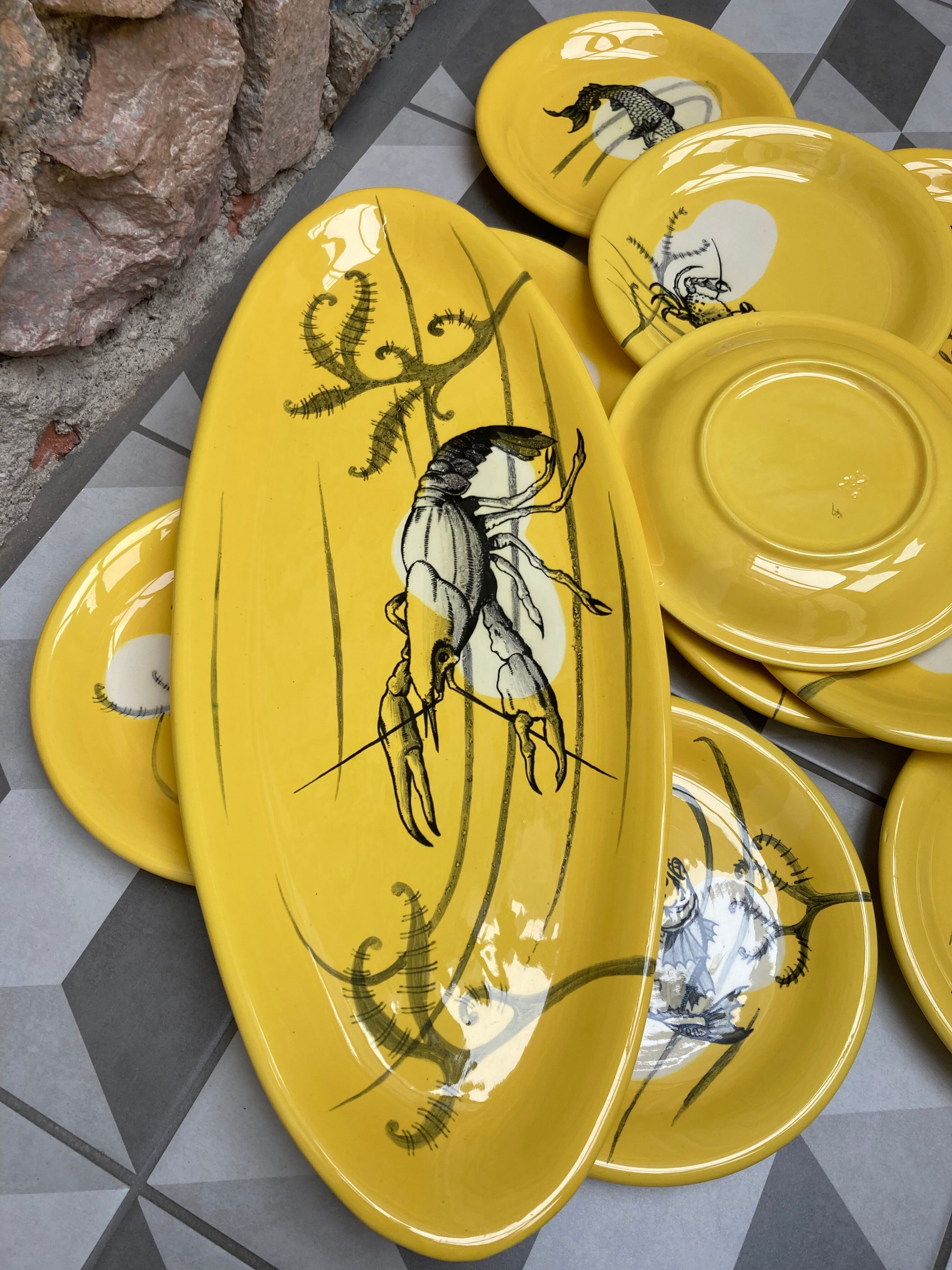 12-piece fish set from Manufacture Sainte Radegonde
