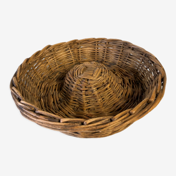 Old wicker basket basket