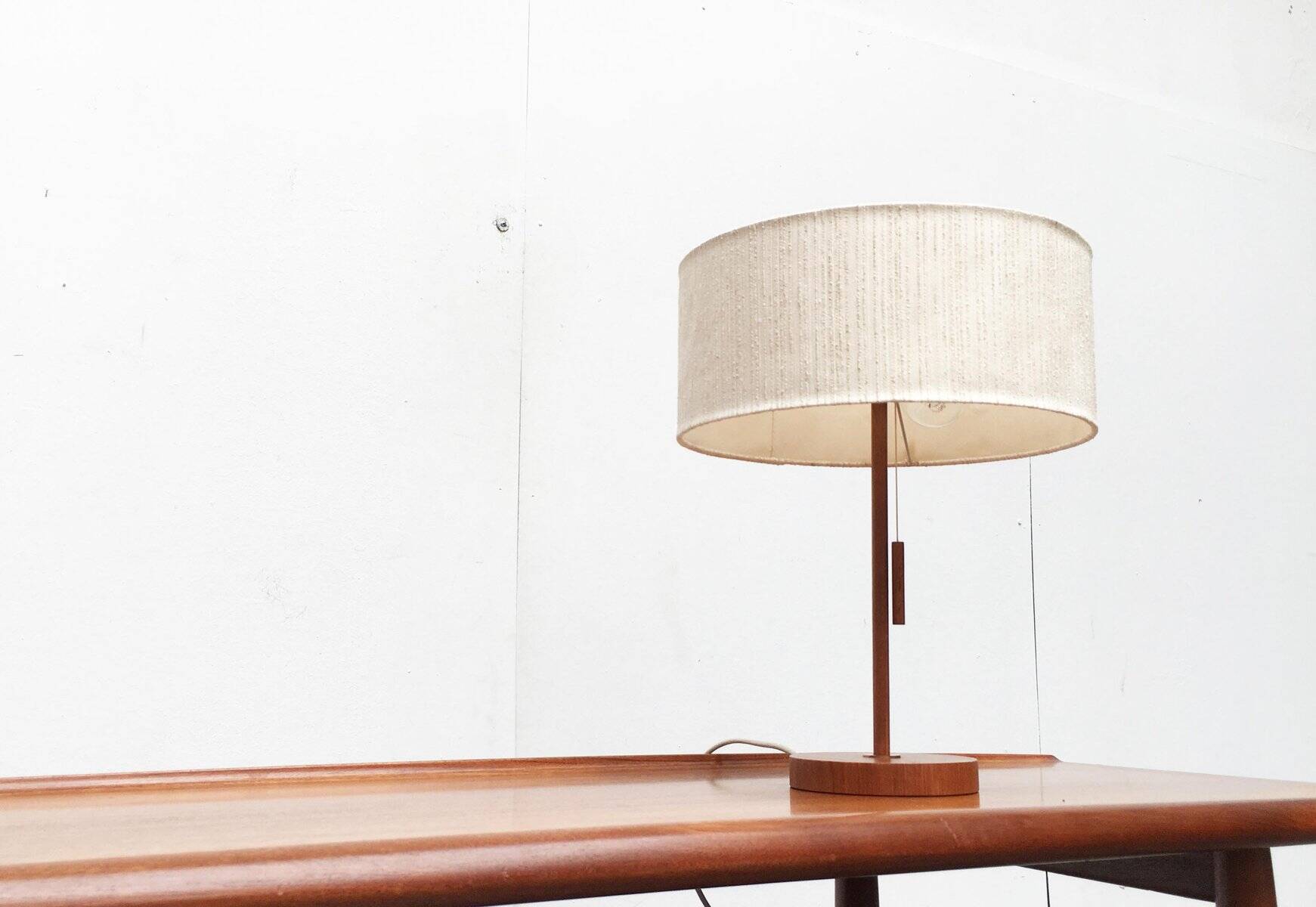 Teak table lamp type 25 mid-century by Temde