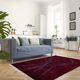 Tapis marocain moderne rouge foncé