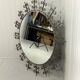 Huge round wrought iron wall mirror 1960’s