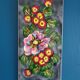 Wall plate tile / ceramic deco fleur vallauris hand painted france