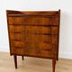 Vintage Danish mid-century modern rosewood chest of drawers by Henning Jørgensen 1959