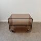 Smoked Plexiglas coffee table by Michel Dumas
