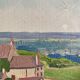 Painting oil landscape countryside 1935