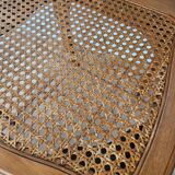 Art Deco oak and cane chair