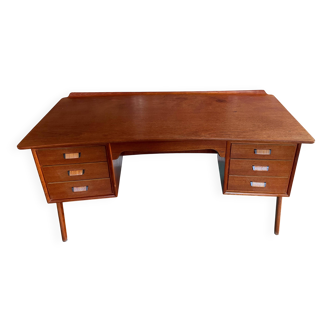 Danish design desk in teak, Svend Aage Madsen, 1950s