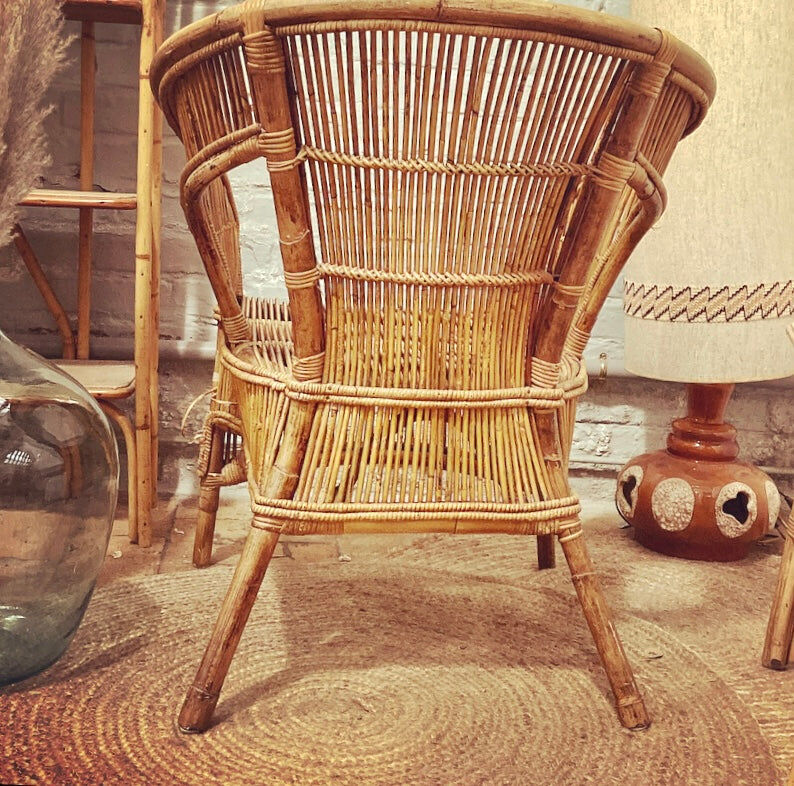 Rattan armchair