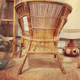 Rattan armchair