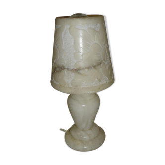 Marble lamp alabaster from 1960