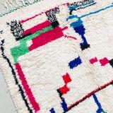 Azilal Moroccan Berber rug with colorful patterns 2.65x1.35m