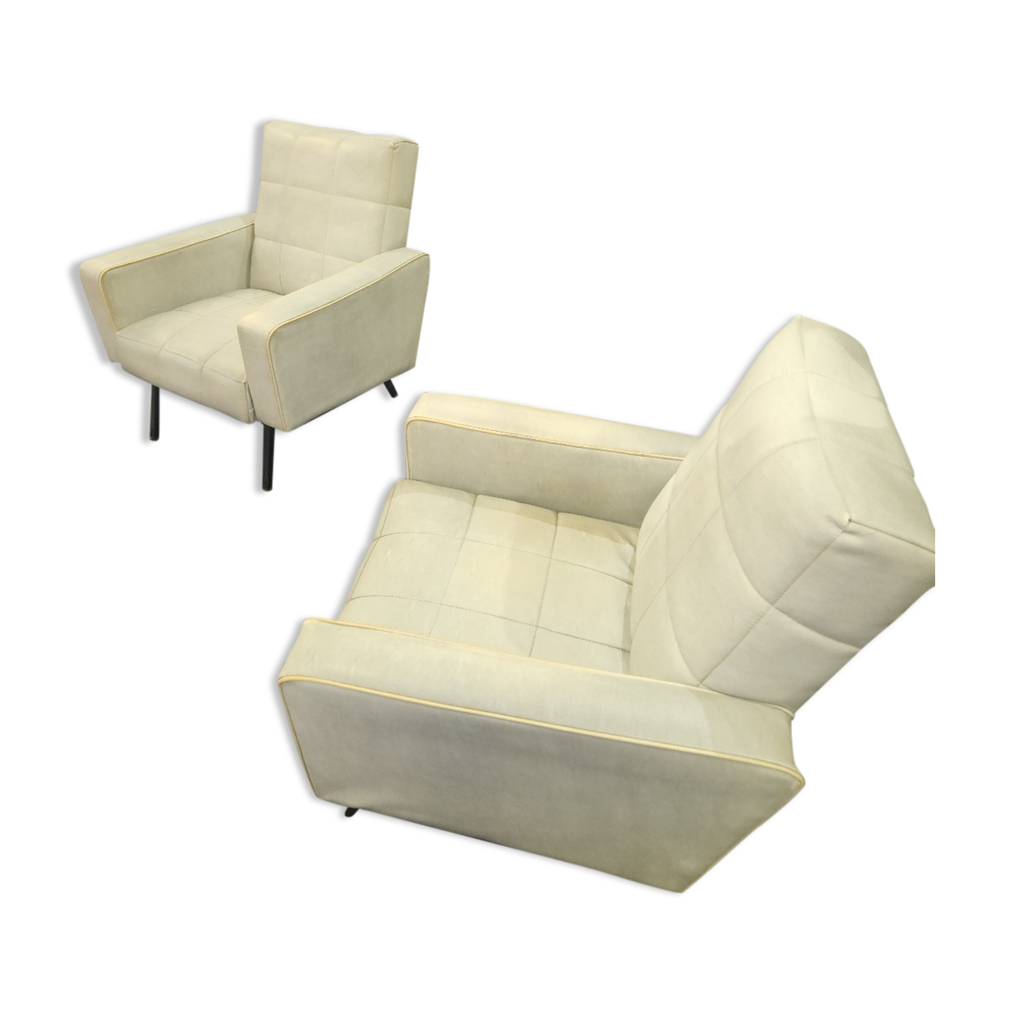 Paire de fauteuils des années 60