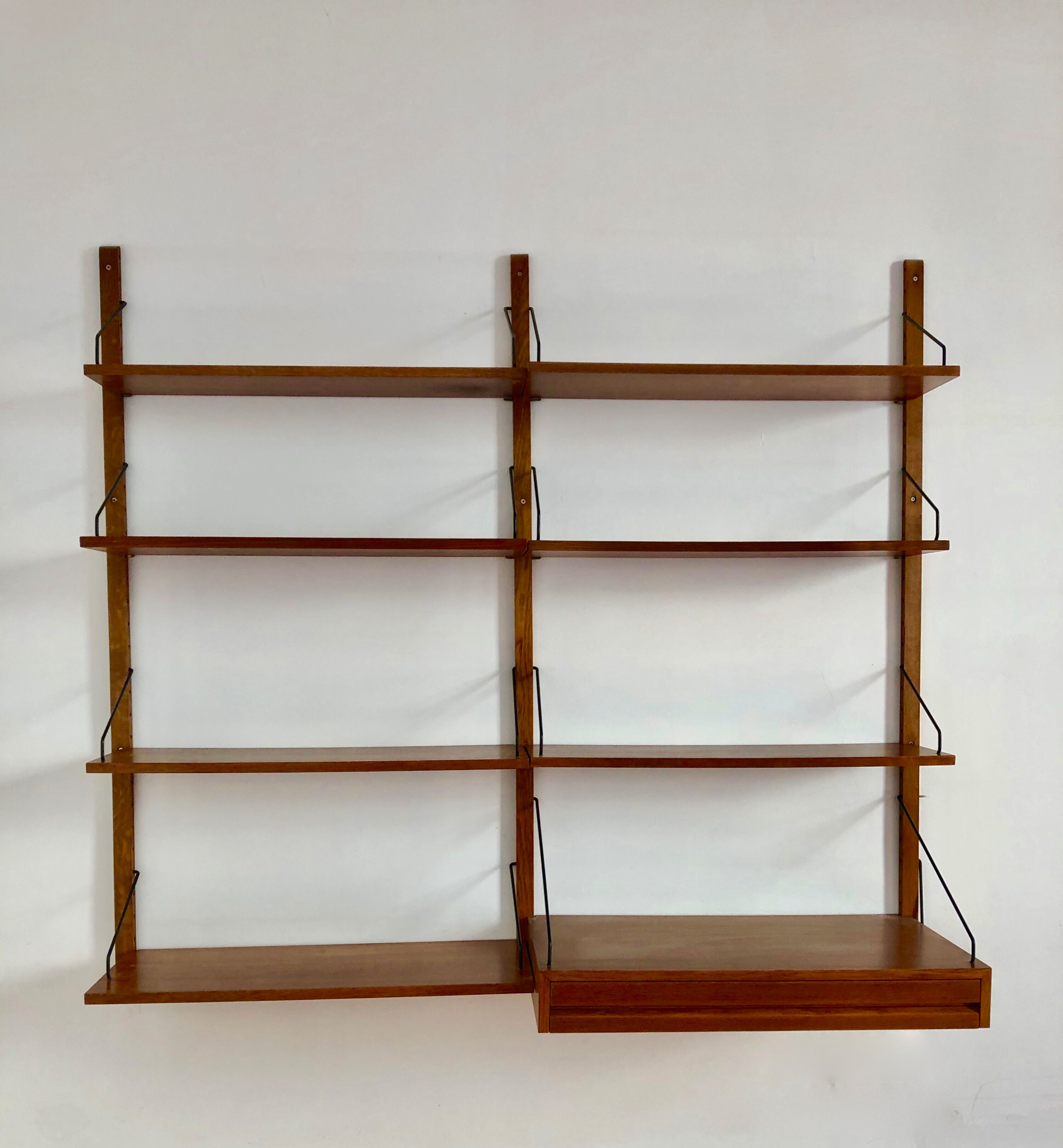 Poul Cadovius "Royal System" scandinavian teak shelving wall system