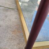 Table basse design en laiton style Jansen - 1970s