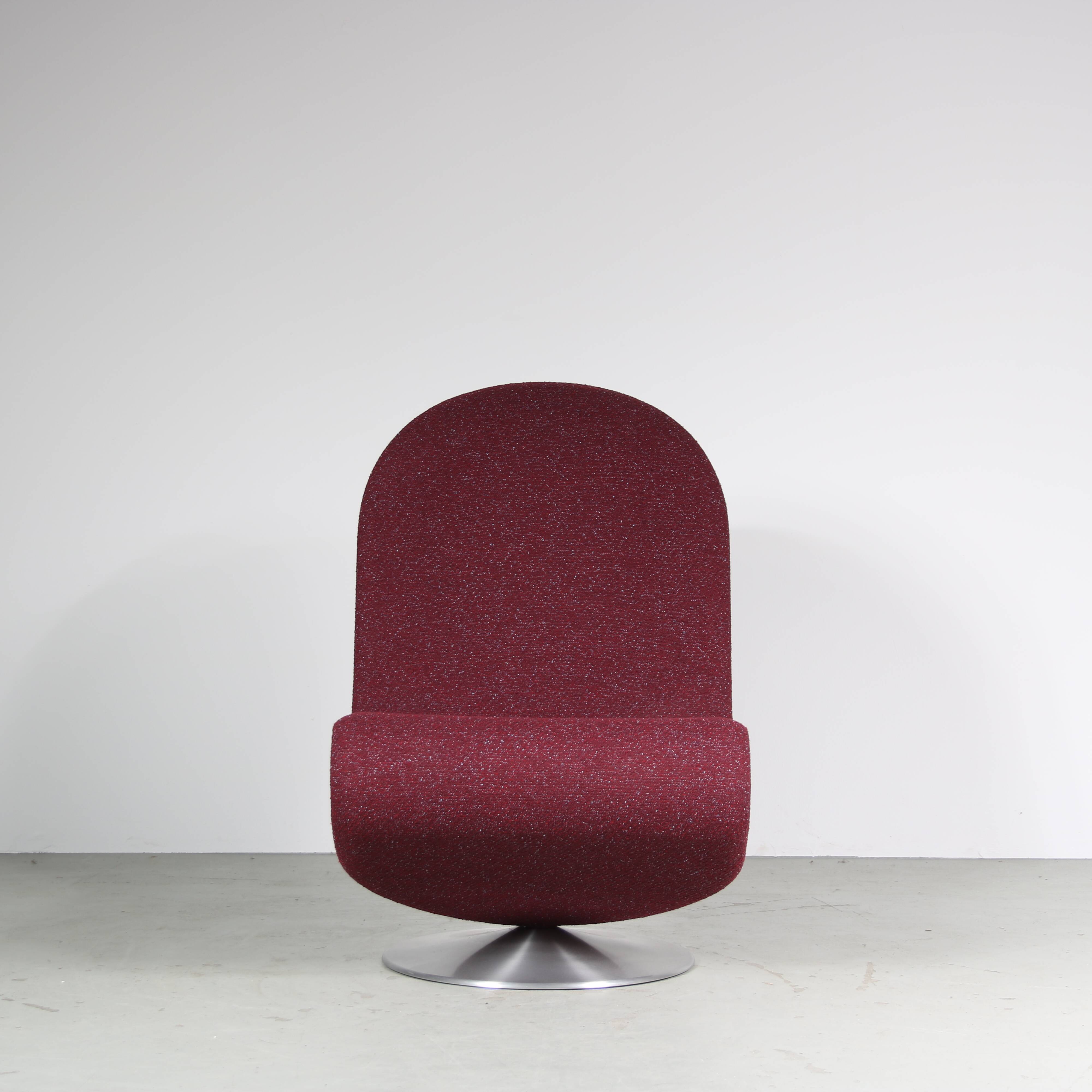2020 edition of the 1970s 1-2-3 chair by Verner Panton for VerPan, Denmark