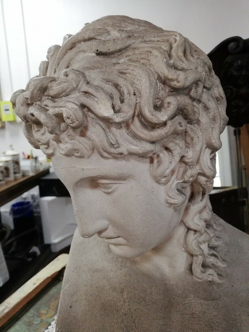 ANCIENT STATUE SCULPTURE bust divinity love Greek Deco ROME ANTIQUE XIXth