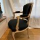 Pair of cabriolet armchairs