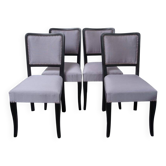 Art Deco dining chairs, 1920s, set of 4