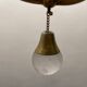 Murano Glass Brass Light Pendant 1950’s