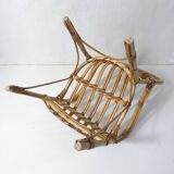 Vintage rattan armchair, child size