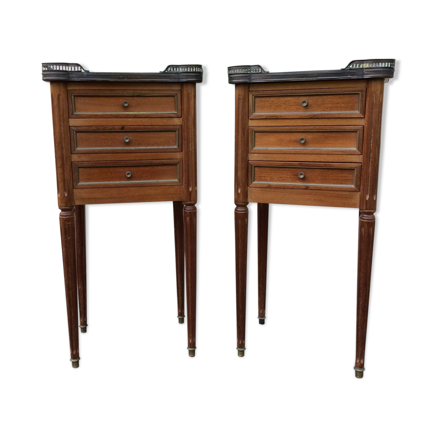 2 bedside tables Louis XVI style