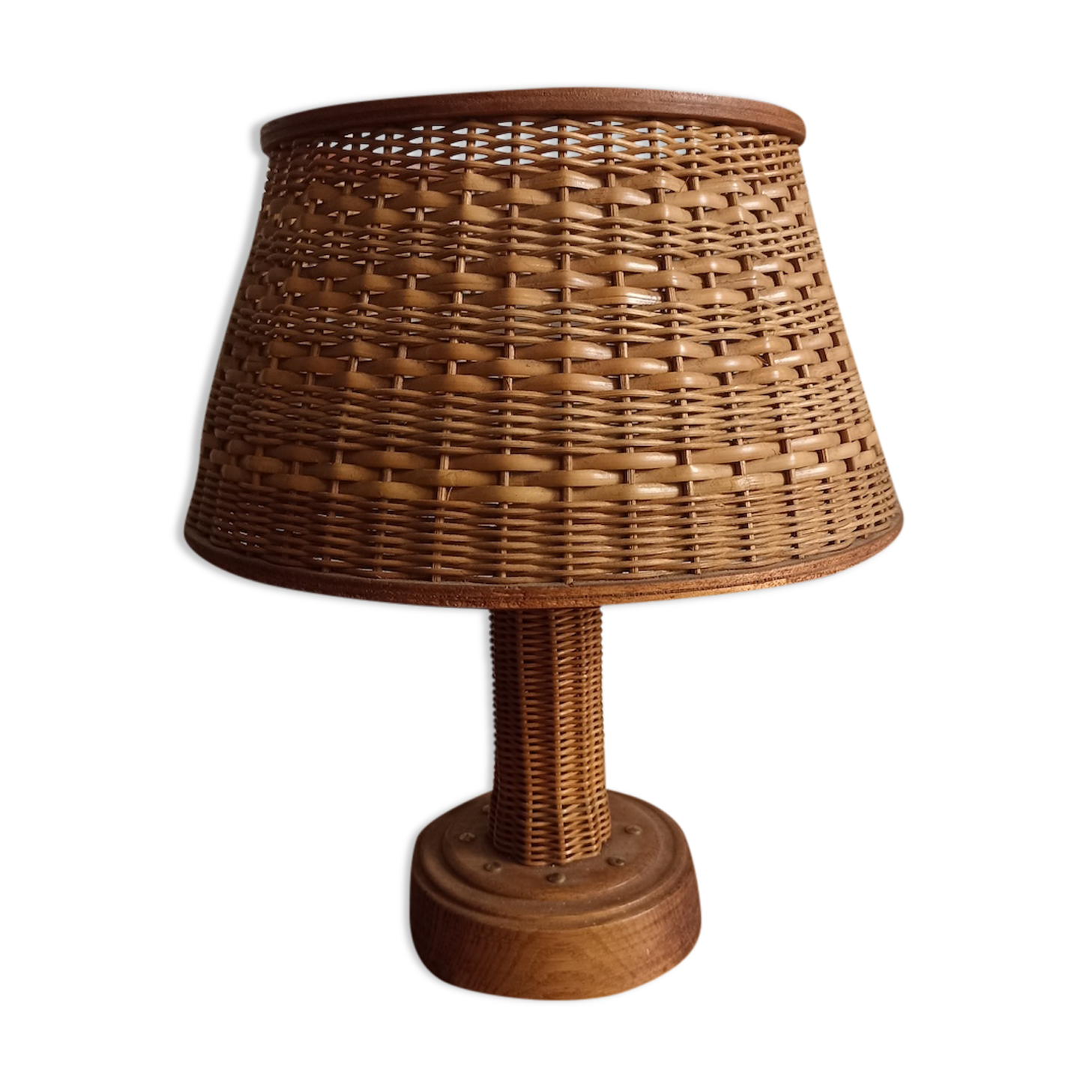 Rattan lamp from the 70s
