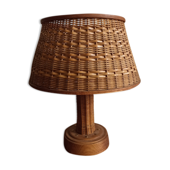 Rattan lamp from the 70s