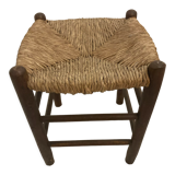 Vintage straw stool