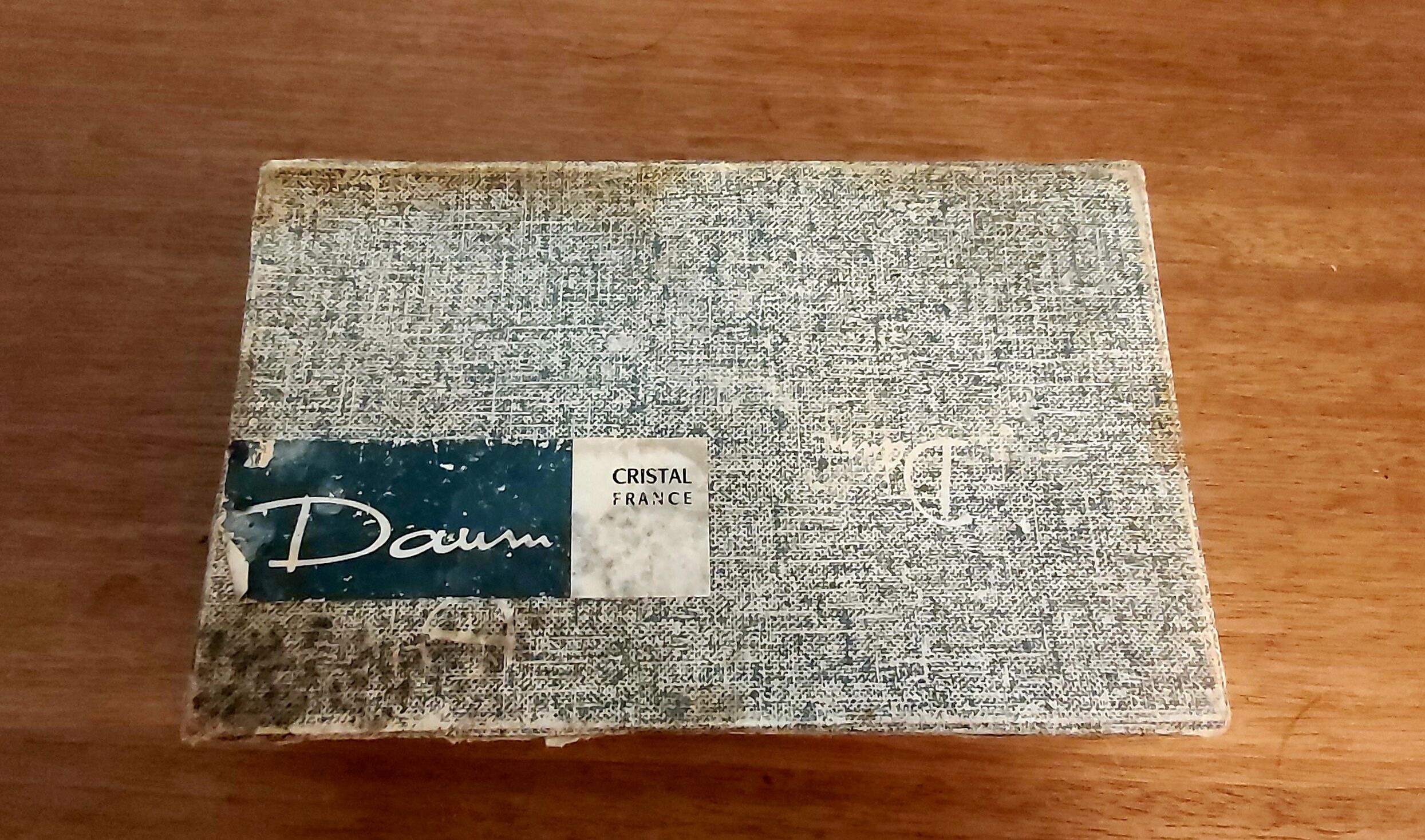 Box 6 crystal knife holders Daum 1960