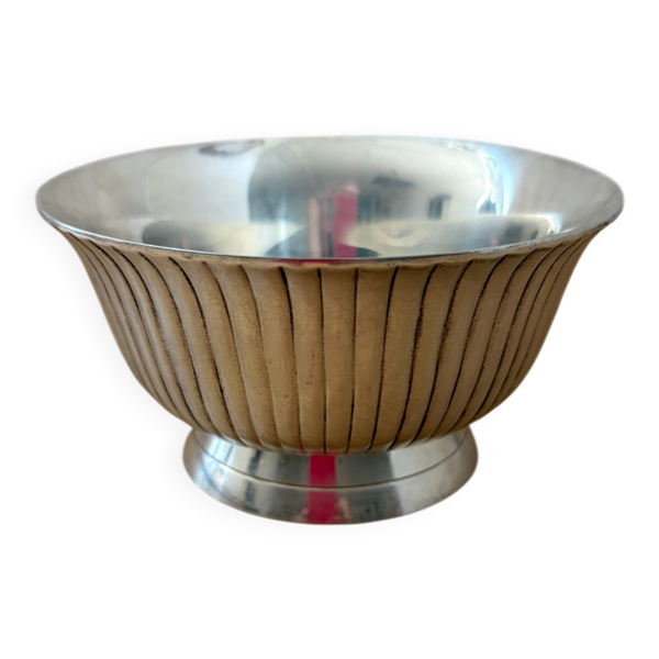 Coupelle / saucière en métal argenté