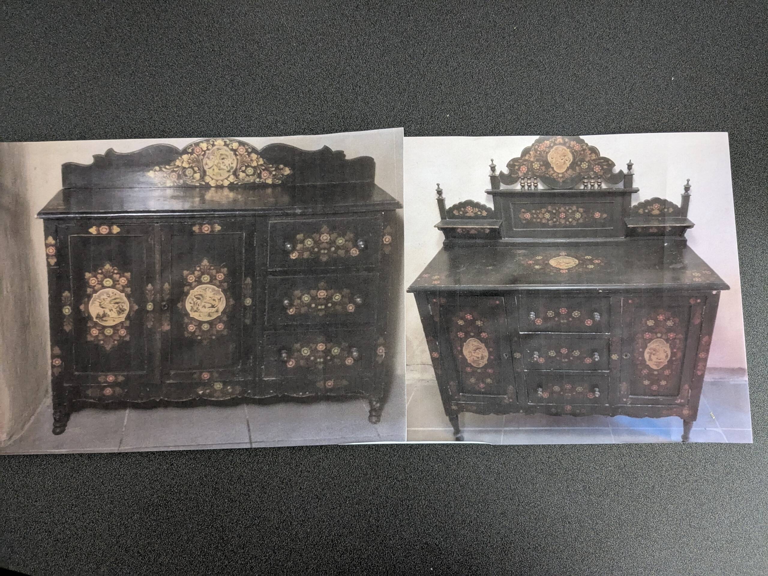 Set of 2 painted sideboards