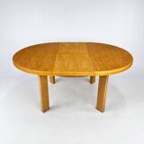 Table de salle à manger extensible vintage en chêne, 1960s