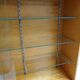 Vintage shop display cabinet with sliding doors