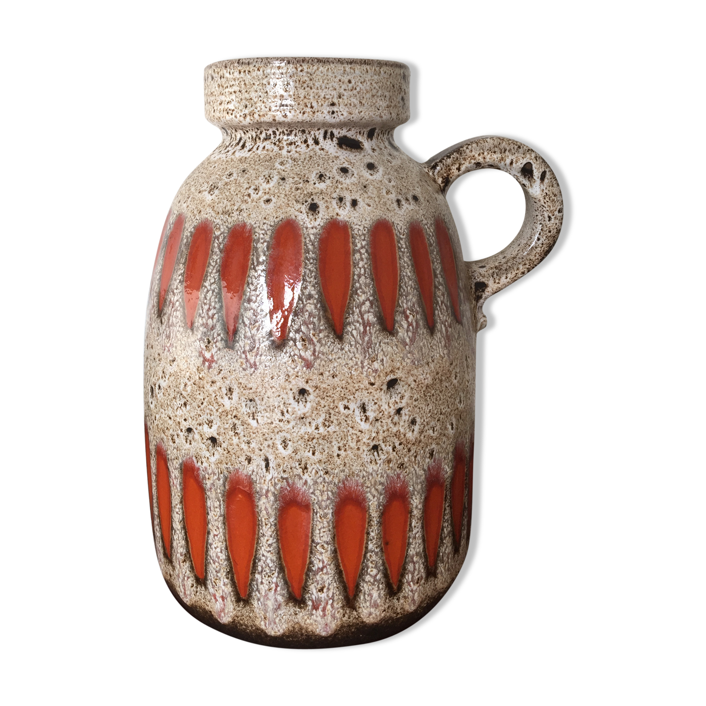 Ceramic vase West Germany design 50s 60s